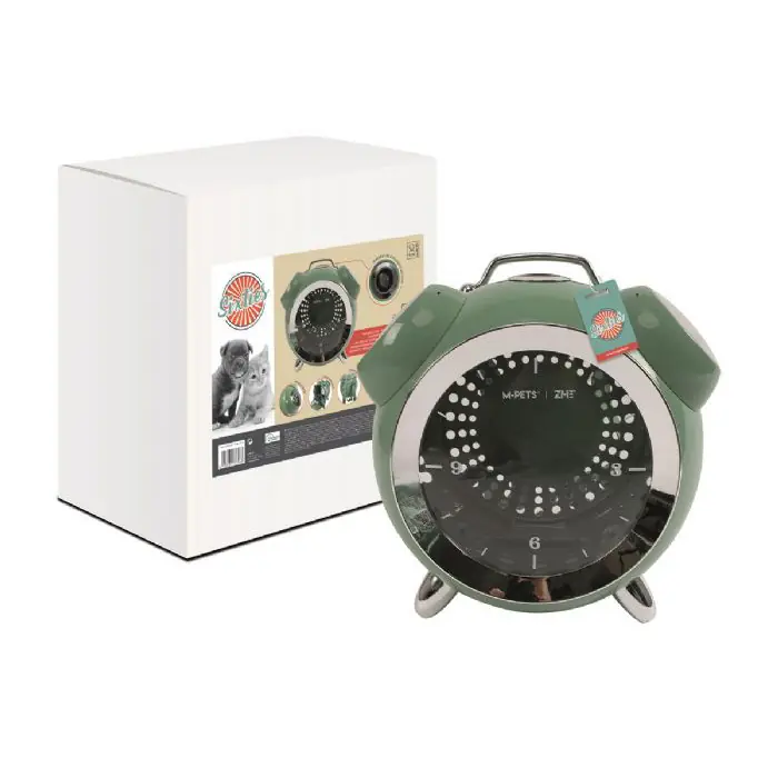 M-PETS SİXTİES CLOCK KEDİ VE KÜÇÜK IRK KÖPEK TAŞIMA ÇANTASI 40X44X26CM YEŞİL