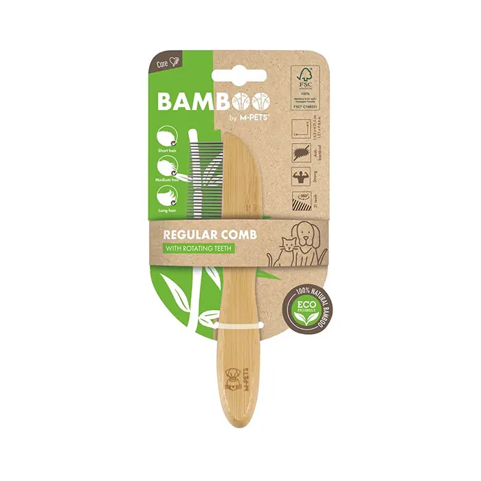 M-PETS BAMBU 31 DİŞLİ TARAK 5,5X21,5CM