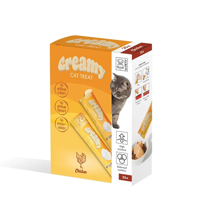 M-PETS CREAMY TAVUKLU KEDİ ÖDÜLÜ 25X15GR