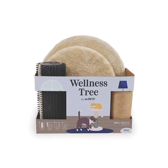 M-PETS WELLNESS KEDİ TIRMALAMA BİRCH BROWN