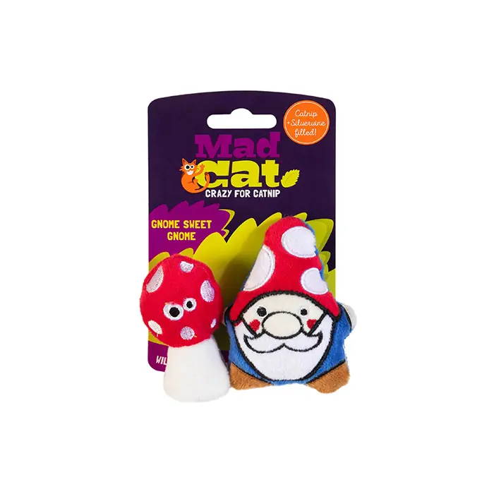 MAD CAT GNOME KEDİ OTLU VE MATATABİLİ 2'Lİ KEDİ OYUNCAĞI