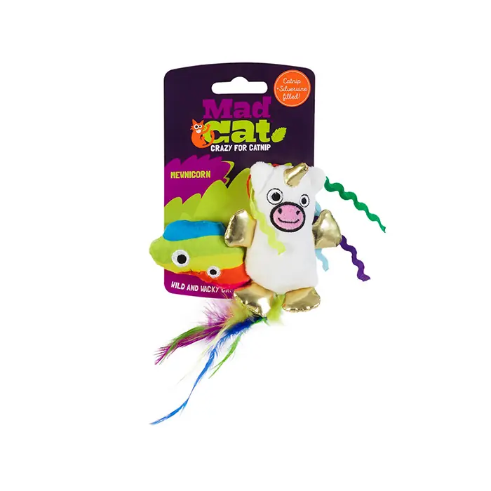 MAD CAT MEWNİCORN KEDİ OTLU VE MATATABİLİ 2'Lİ KEDİ OYUNCAĞI