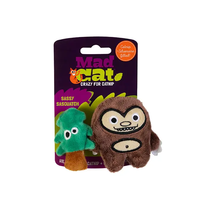 MAD CAT SASSY SASQUATCH KEDİ OTLU VE MATATABİLİ 2'Lİ KEDİ OYUNCAĞI
