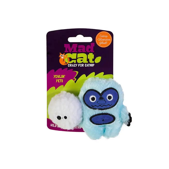 MAD CAT YOWLİN YETİ KEDİ OTLU VE MATATABİLİ 2'Lİ KEDİ OYUNCAĞI