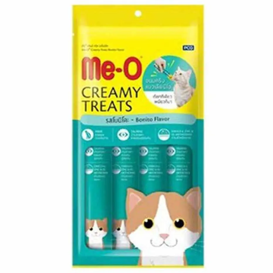 ME-O CREAMY TREATS KURUTULMUŞ TON BALIĞI EK BESİN VE KEDİ ÖDÜLÜ 4X15GR