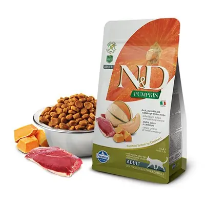 N&D BALKABAKLI ÖRDEK ETLİ-KAVUNLU TAHILSIZ YETİŞKİN KEDİ MAMASI 1.5 KG