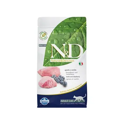 N&D TAHILSIZ KUZU-Y.MERSİNİ YETİŞKİN KEDİ MAMASI 1.5 KG