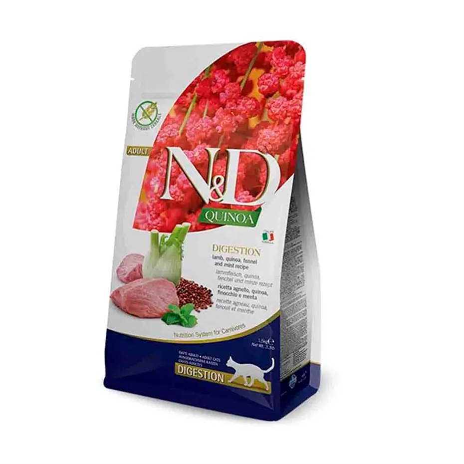 ND KİNOA DİGESTİON KUZU ETLİ KEDİ MAMASI 1,5 KG