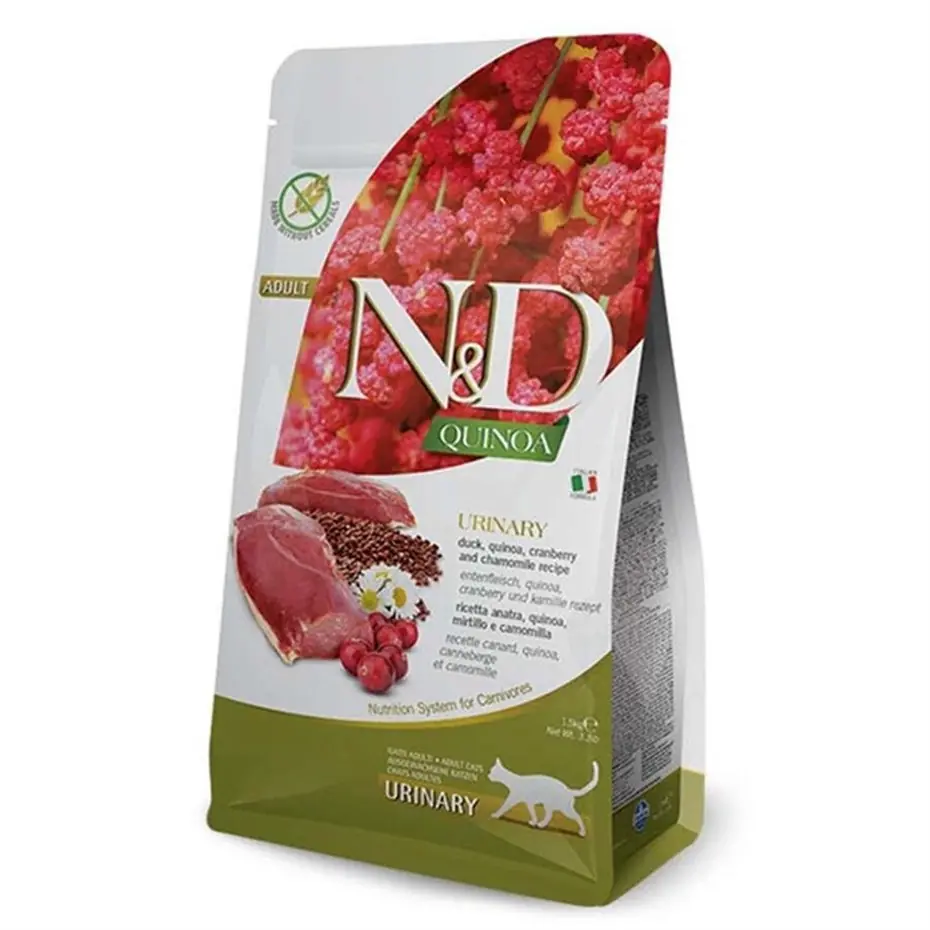 ND KİNOA URİNARY ÖRDEKLİ KEDİ MAMASI 1,5 KG