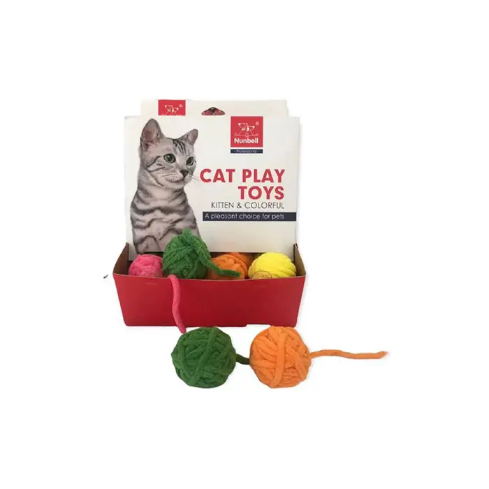 NUNBELL KUYRUKLU TOP KEDİ OYUNCAĞI