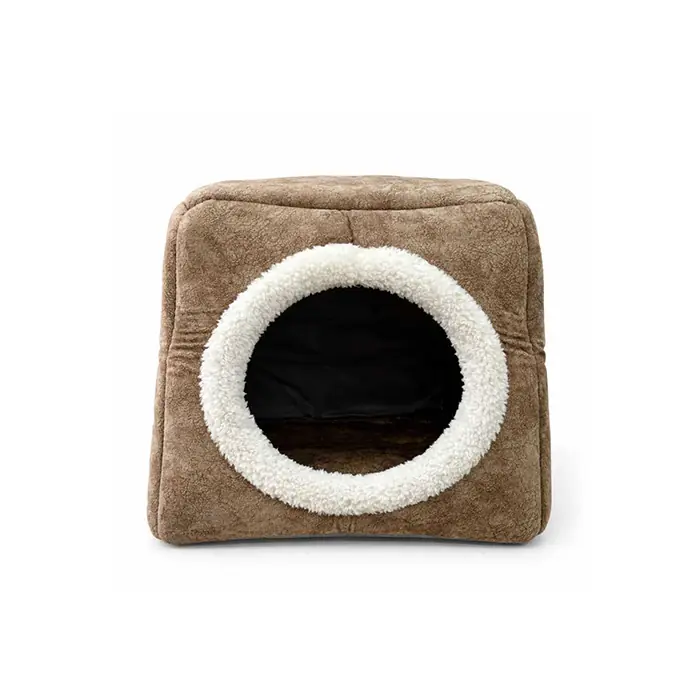 PET PRETTY COMFORT ÜÇ FONKSİYONLU KEDİ YATAĞI BEJ