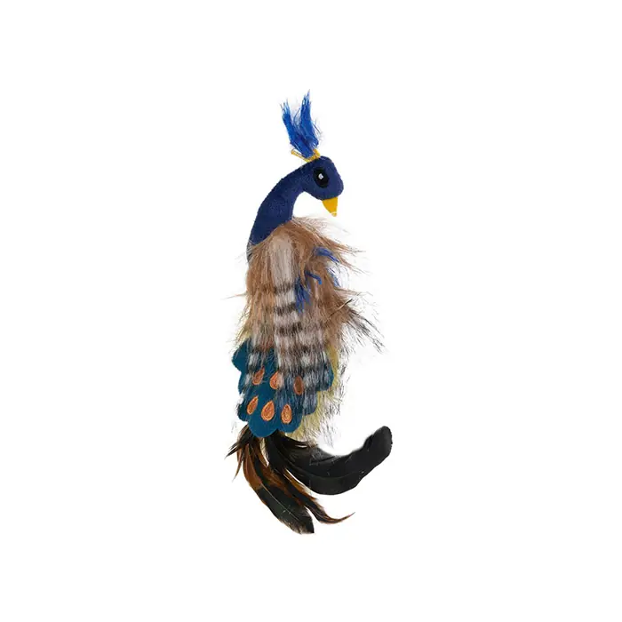 PET ZONE PRETTY PEACOCK KEDİ OTLU HIŞIRTILI VE TÜYLÜ KEDİ OYUNCAĞI