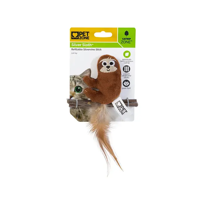 PET ZONE SLOTH KEDİ OTLU VE MATATABİ ÇUBUKLU KEDİ OYUNCAĞI