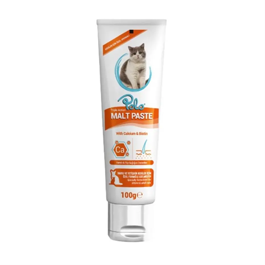 POLO MALT PASTE TÜY YUMAĞI KONTROLÜ KEDİ MACUNU 100 GR