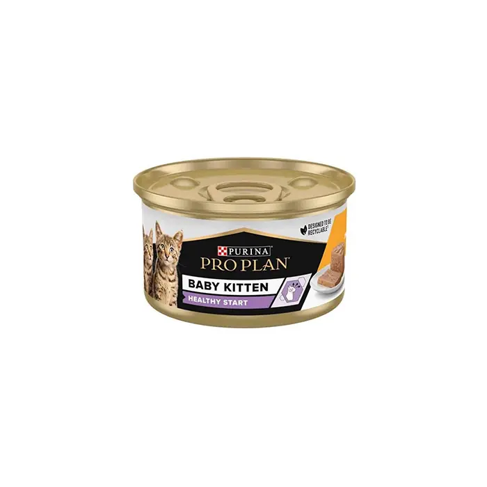 PROPLAN BABY KİTTEN TAVUKLU YAVRU KEDİ KONSERVESİ 85GR