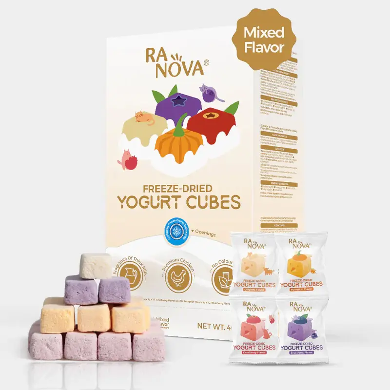 RANOVA FREEZE-DRİED KEDİ VE KÖPEKLER İÇİN DONDURULARAK KURUTULMUŞ YOĞURT 40X1GR