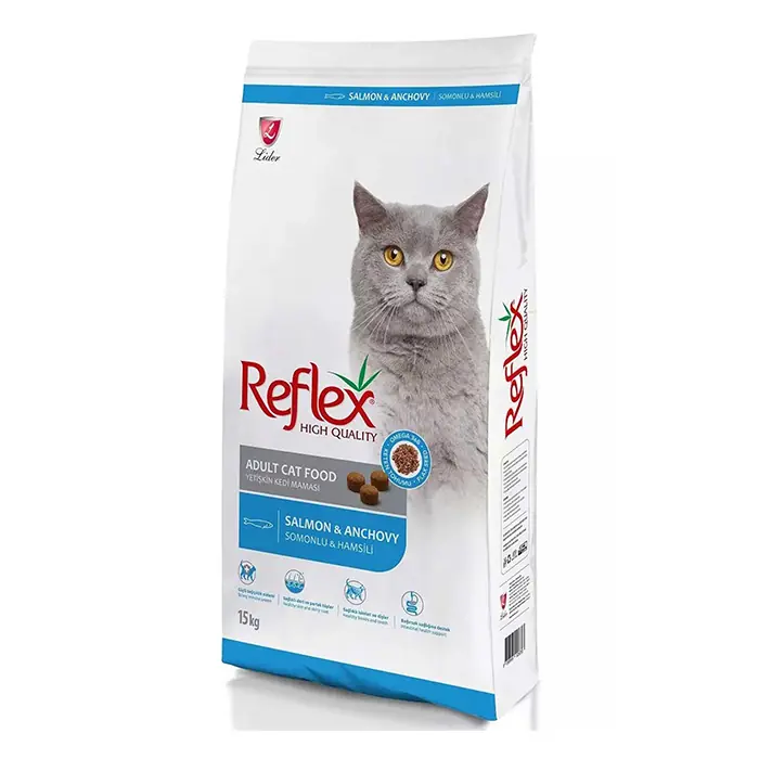 REFLEX ADULT SOMONLU VE HAMSİLİ KEDİ MAMASI 15 KG