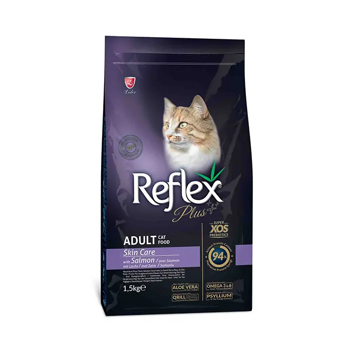 REFLEX PLUS SKİN CARE SOMON BALIKLI YETİŞKİN KEDİ MAMASI 1,5 KG