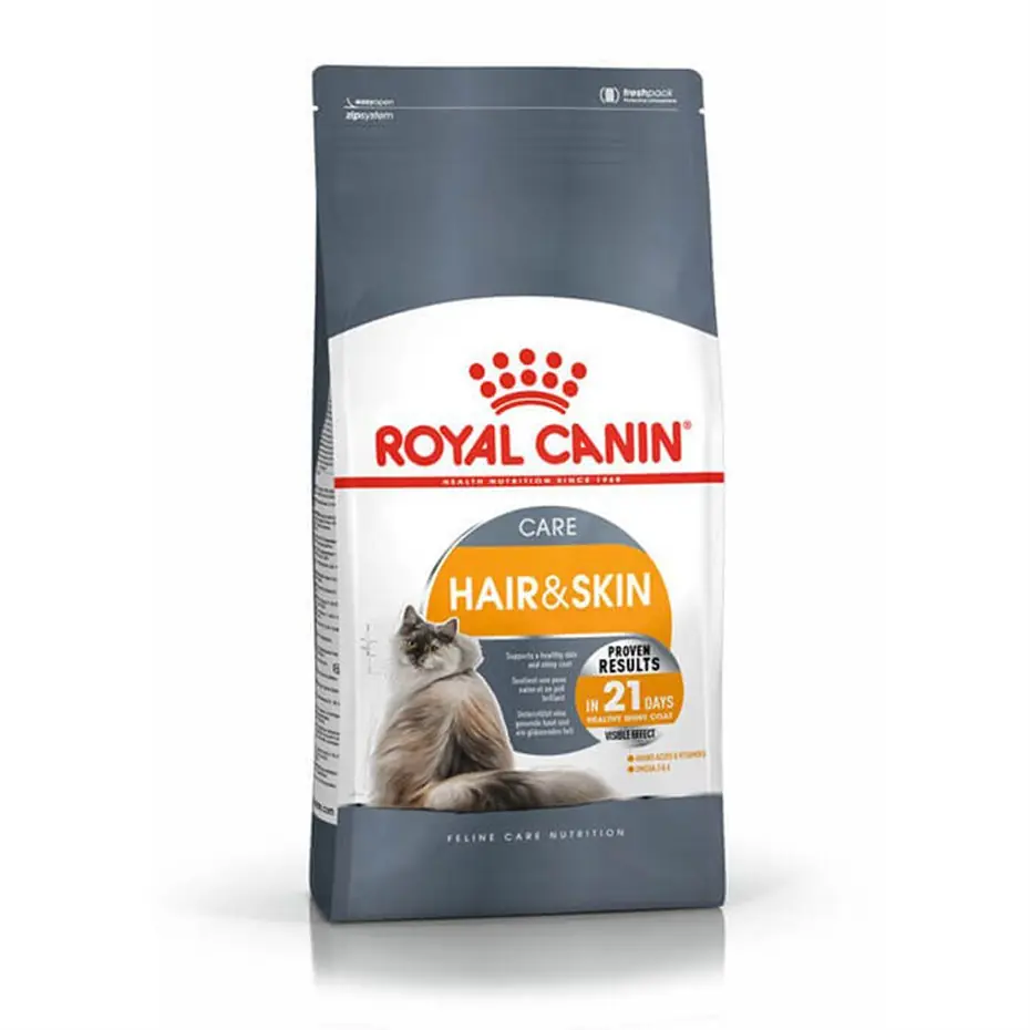 ROYAL CANİN HAİR SKİN HASSAS TÜYLÜ KEDİLER İÇİN MAMA 4 KG
