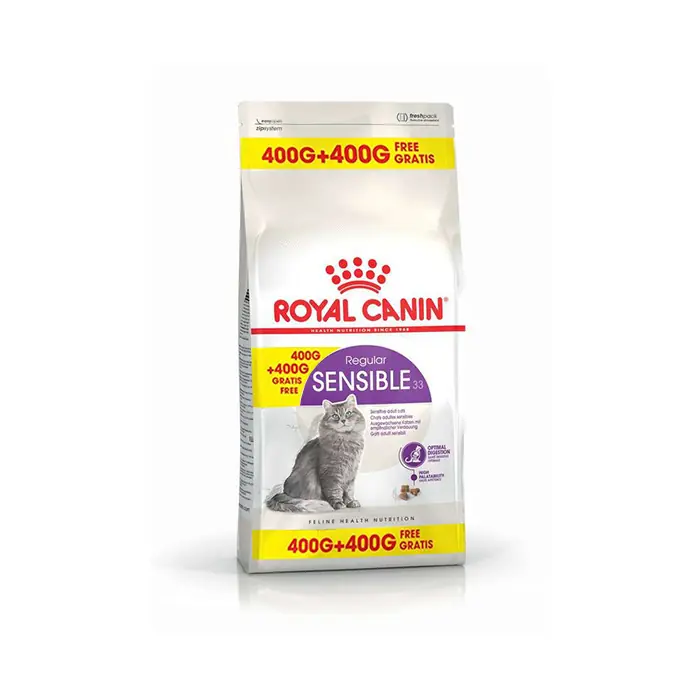 ROYAL CANİN SENSİBLE HASSAS KEDİ MAMASI 400+400GR