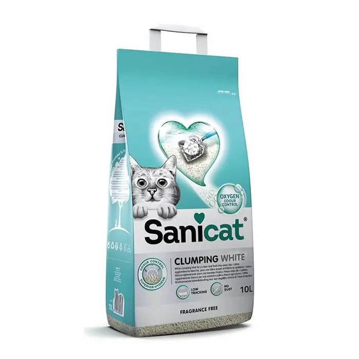 SANİCAT CLUMPİNG WHİTE KOTON FERAHLIĞI KEDİ KUMU 10LT