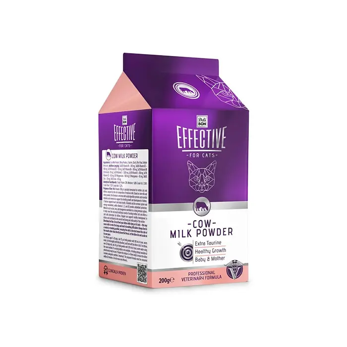 DELİBON EFFECTİVE COW MİLK KEDİLER İÇİN İNEK SÜT TOZU 200GR