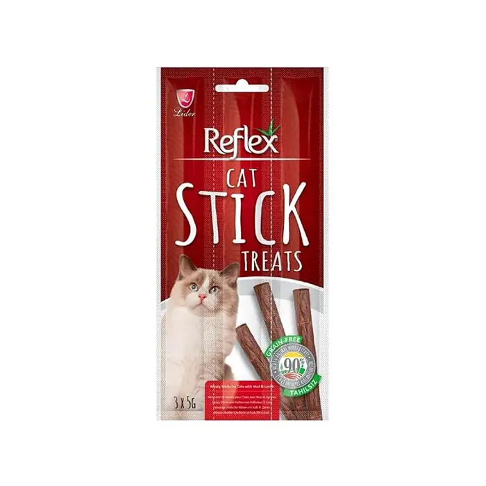REFLEX STİCKS BİFTEK-KUZU KEDİ ÖDÜLÜ 3X5GR