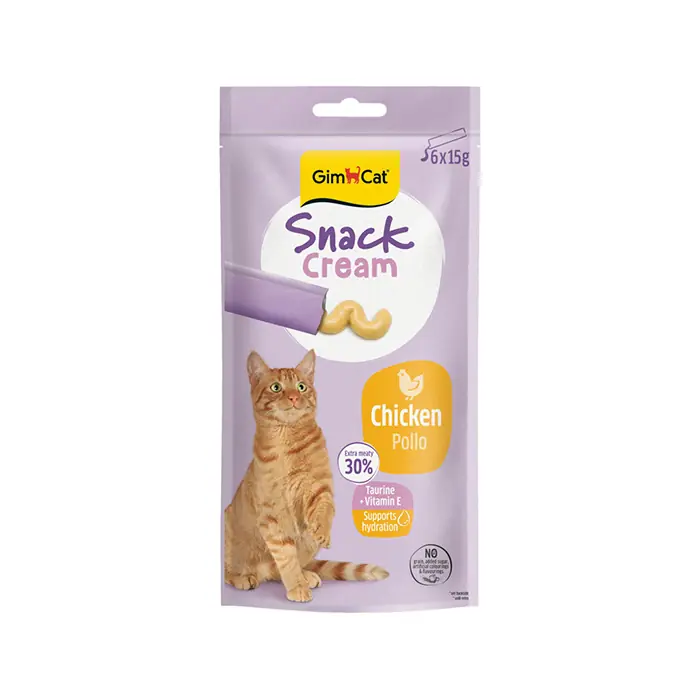GİMCAT SNACK CREAM TAVUKLU KEDİ ÖDÜLÜ 6X15 GR