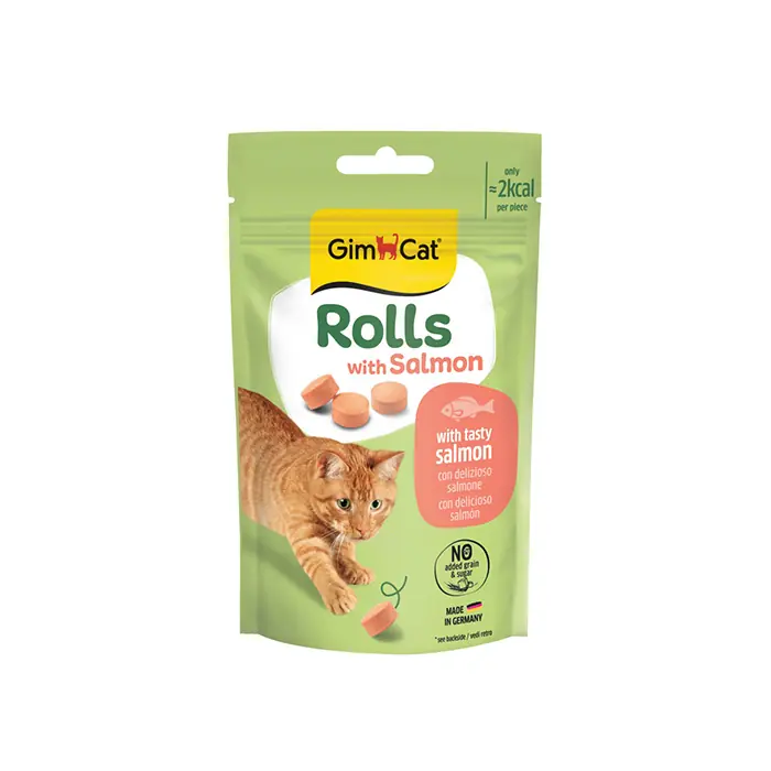 GİMCAT ROLLS SOMONLU KEDİ ÖDÜL TABLETİ 50 GR