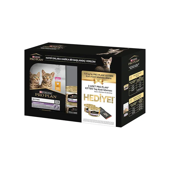 PRO PLAN TAVUKLU YAVRU KEDİ MAMASI 1,5KG + 2 YAŞ MAMA HEDİYE