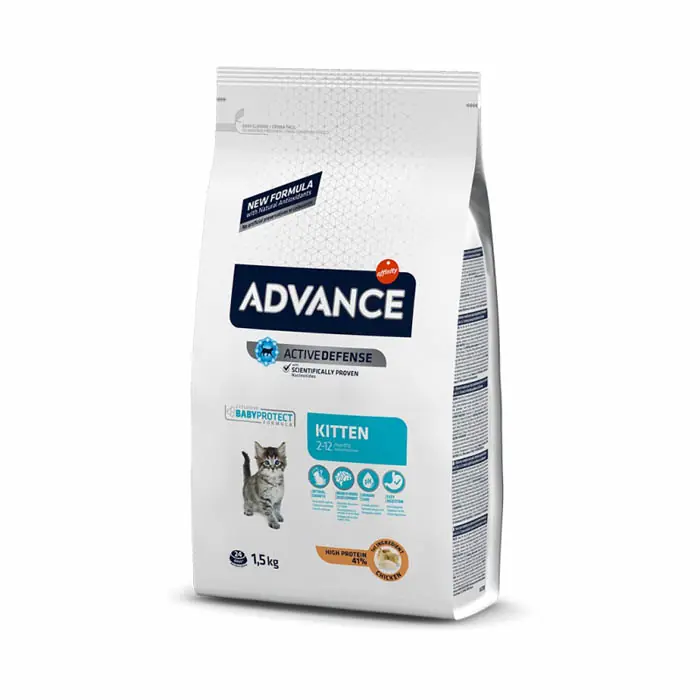 ADVANCE KİTTEN YAVRU TAVUK ETLİ KEDİ MAMASI 1.5 KG