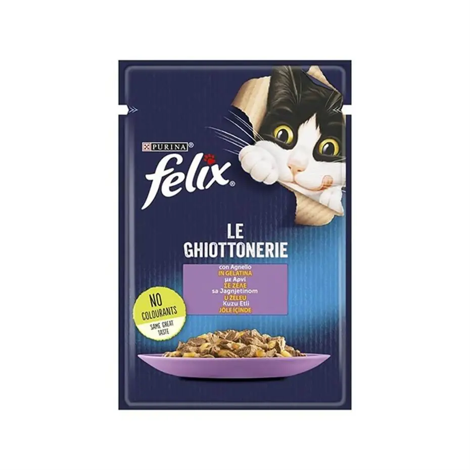 FELİX KUZU ETLİ YETİŞKİN KEDİ YAŞ MAMASI 85 GR