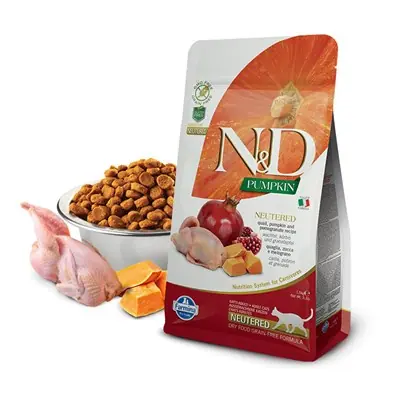 N&D BALKABAKLI BILDIRCIN ETLİ-NARLI TAHILSIZ KISIRLAŞTIRILMIŞ KEDİ MAMASI 1.5 KG