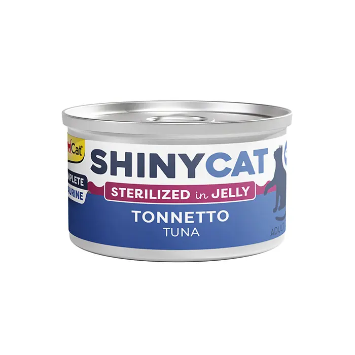 GİMCAT NEW SHİNYCAT JELLY KISIRLAŞTIRILMIŞ TON BALIKLI KEDİ KONSERVESİ 70GR
