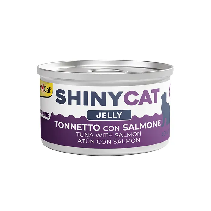GİMCAT NEW SHİNYCAT JELLY SOMON BALIKLI-TON BALIKLI KEDİ KONSERVESİ 70GR