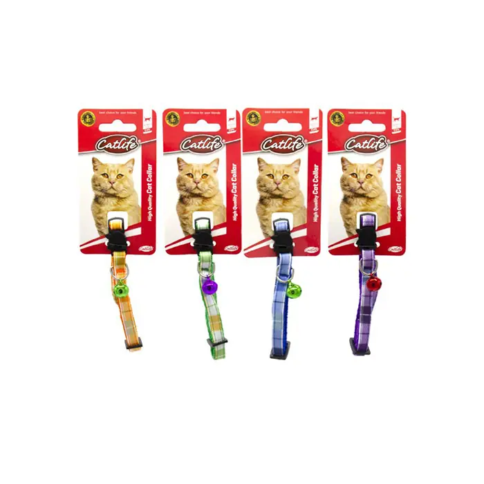 CATLIFE RENKLİ ZİLLİ KEDİ BOYUN TASMASI 202595