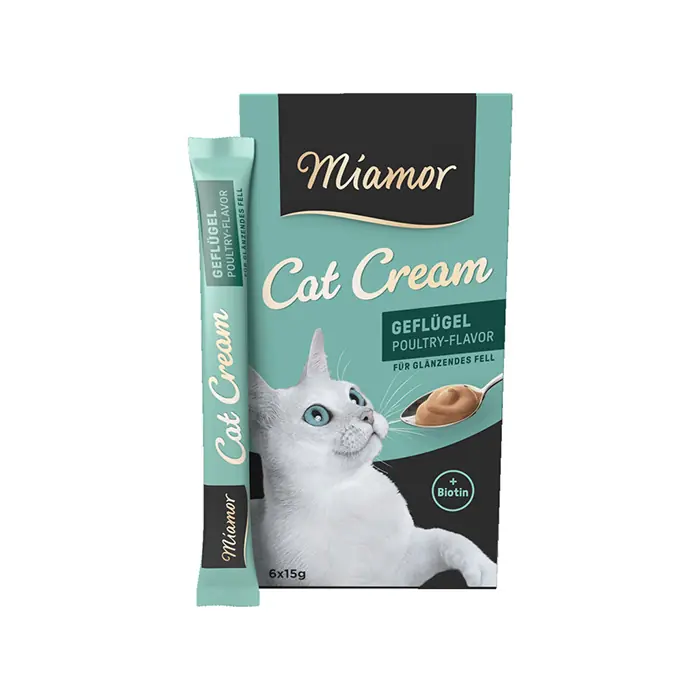 MİAMOR CREAM GEFLÜGEL TAVUKLU TAMAMLAYICI EK BESİN KEDİ ÖDÜLÜ 6X15 GR