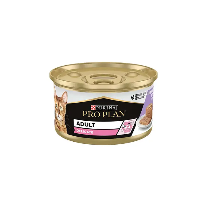 PRO PLAN DELİCATE HİNDİ ETLİ YETİŞKİN KEDİ KONSERVESİ 85 GR