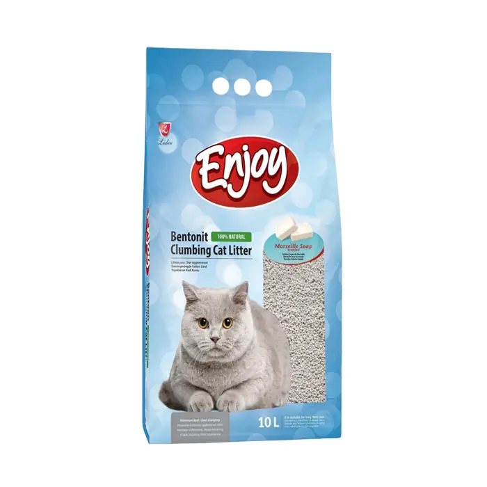 ENJOY MARSİLYA SABUN KOKULU TOPAKLANAN BENTONİT KEDİ KUMU 10 LT