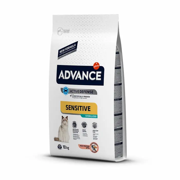 ADVANCE SENSİTİVE SOMONLU KISIRLAŞTIRILMIŞ KEDİ MAMASI 10KG