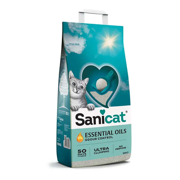 SANİCAT ESSENTİAL OİLS YASEMİN KOKULU KEDİ KUMU 10 KG