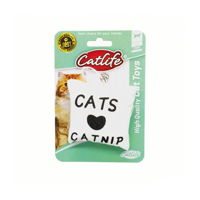 CATLİFE ZİLLİ CATNİPLİ YASTIK KEDİ OYUNCAĞI