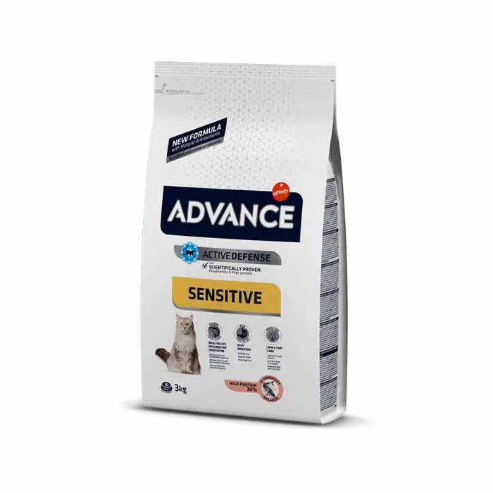 ADVANCE SENSİTİVE SOMONLU YETİŞKİN KEDİ MAMASI 3 KG