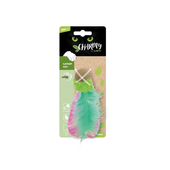 M-PETS CHARMY FİREFLY CATNİPLİ KEDİ OYUNCAĞI YEŞİL