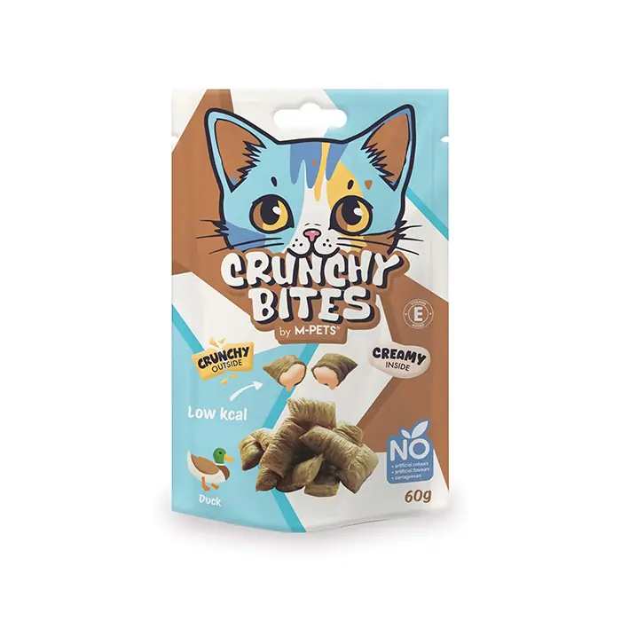 M-PETS CRUNCHY BİTES ÖRDEKLİ KEDİ ÖDÜLÜ 60GR