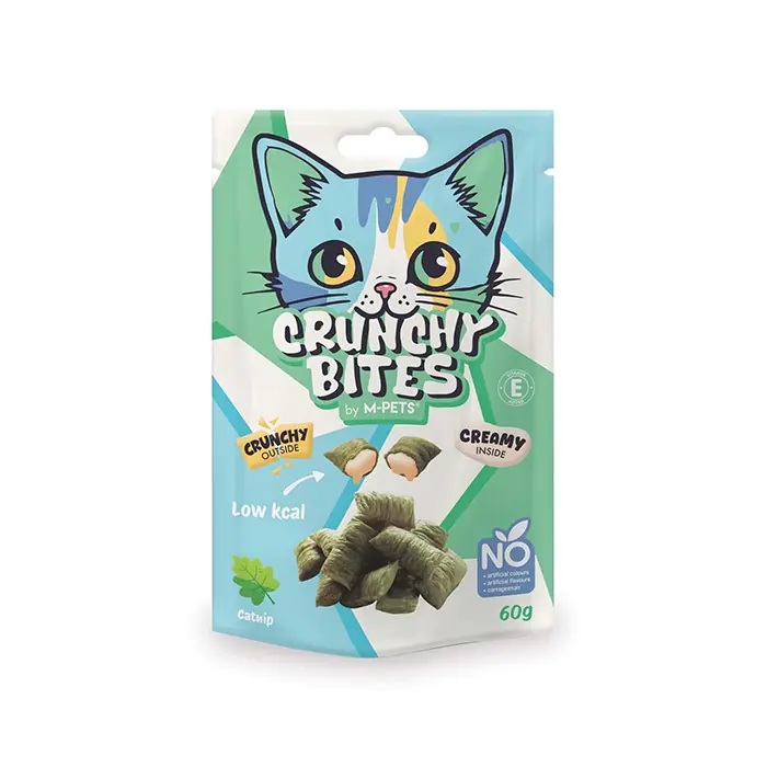 M-PETS CRUNCHY BİTES CATNİPLİ KEDİ ÖDÜLÜ 60GR