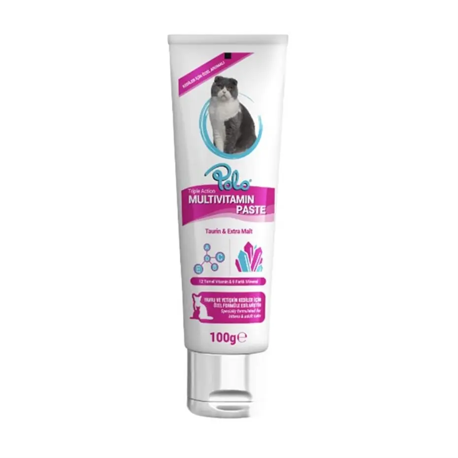 POLO MULTİVİTAMİN-TAURİN KEDİ VİTAMİN MACUNU 100ML