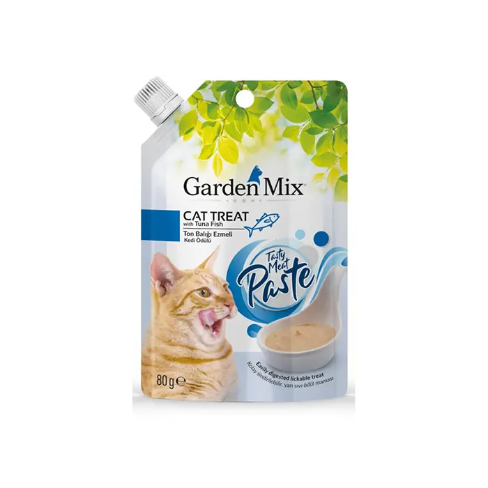 GARDEN MİX PASTE TON BALIKLI EZMELİ SIVI KEDİ ÖDÜLÜ 80 GR