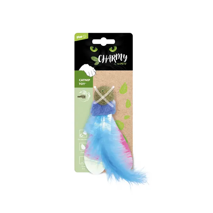 M-PETS CHARMY FİREFLY CATNİPLİ KEDİ OYUNCAĞI MAVİ