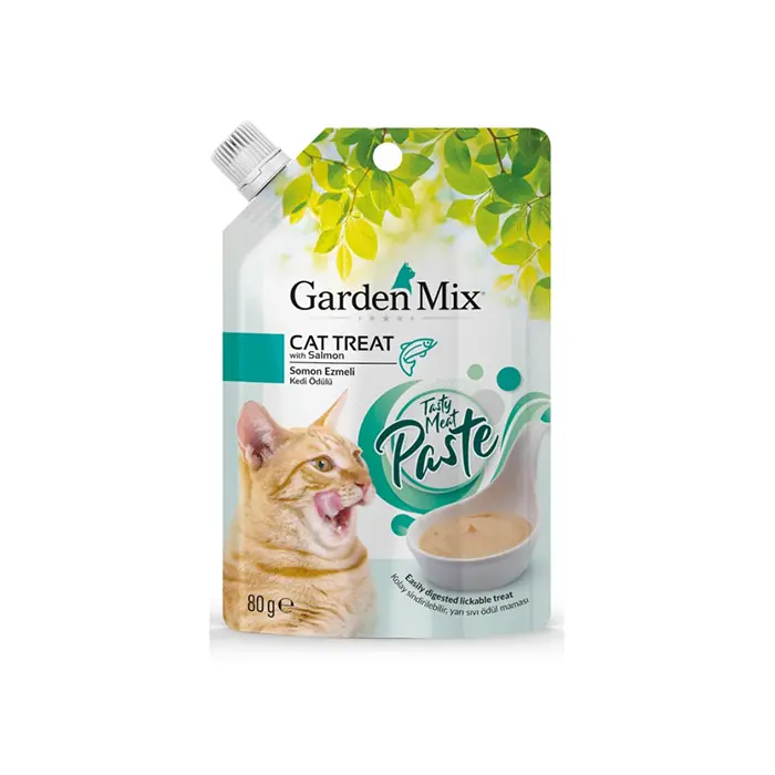 GARDEN MİX PASTE SOMONLU EZMELİ SIVI KEDİ ÖDÜLÜ 80 GR
